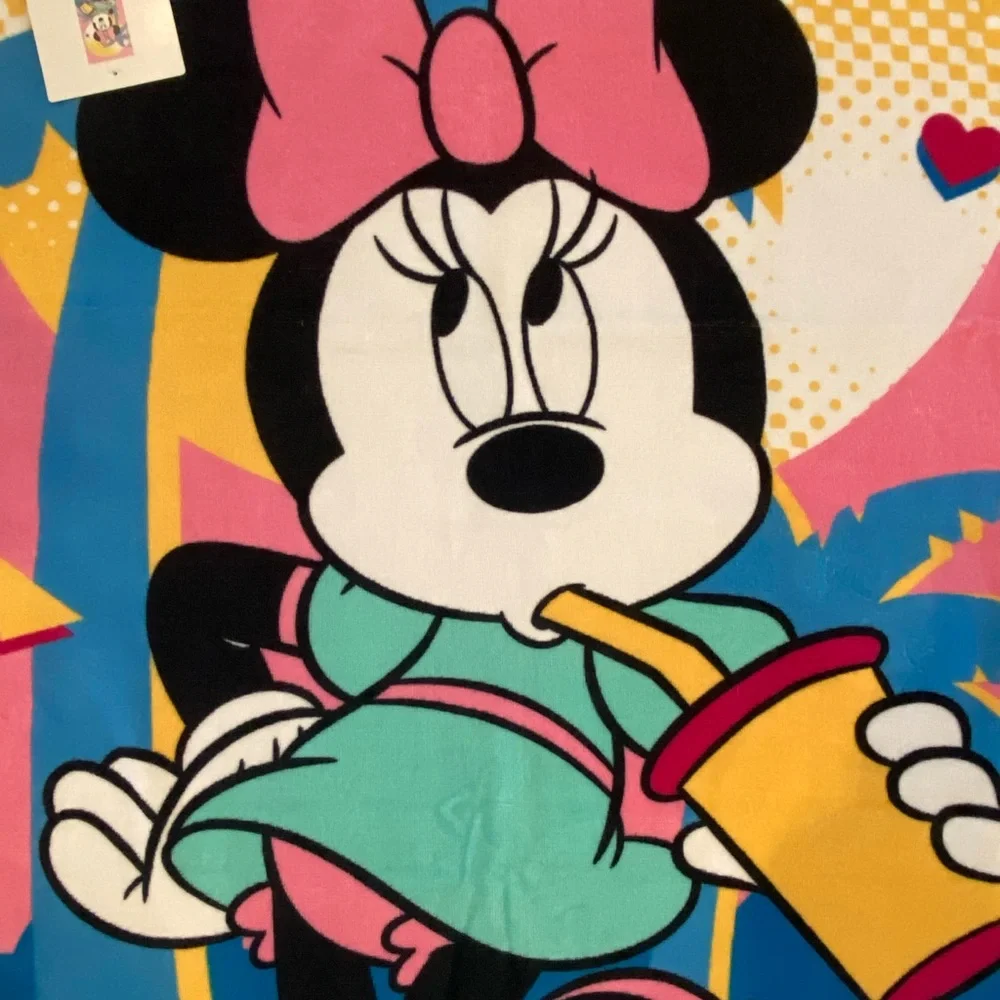 THE BIG ONE Kids Mickey Mouse and Minnie Mouse Beach Towels Set of 2